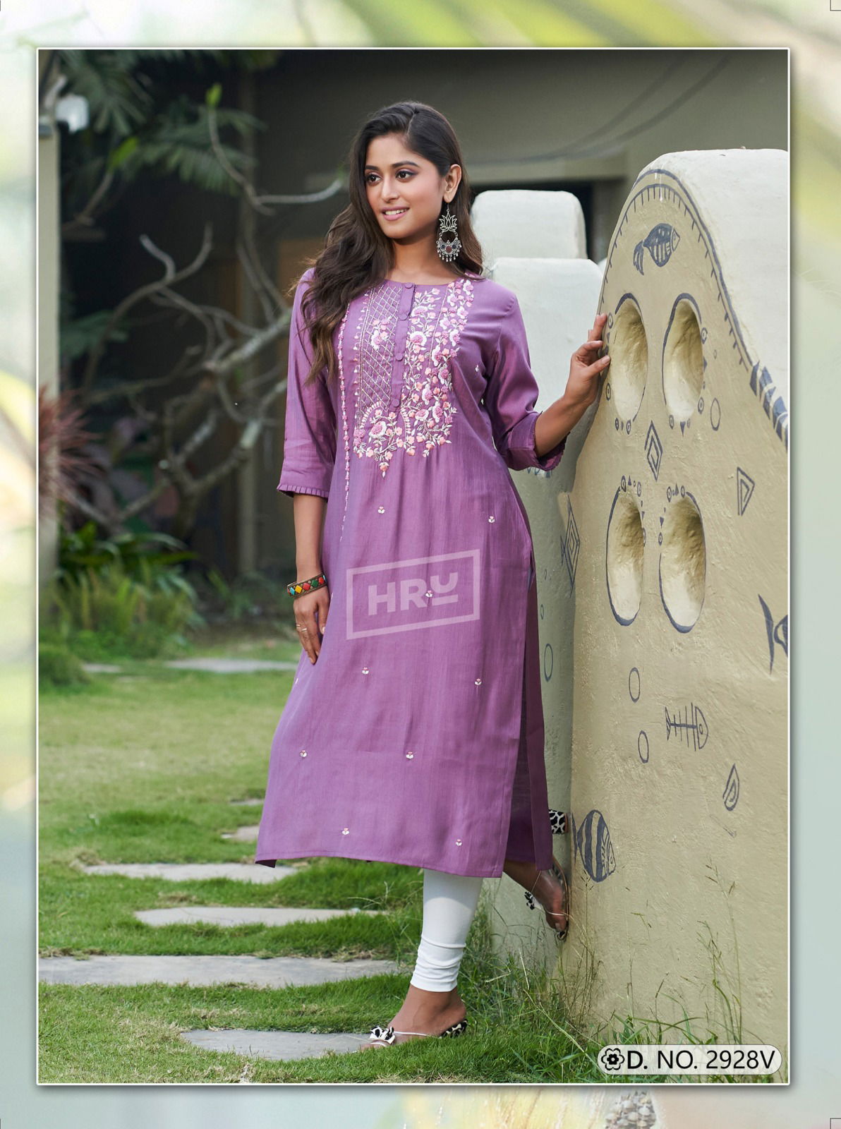 HRU Sita Gita Vol 3 Hand Work Designer Kurtis Wholesale Market In Surat With Price
